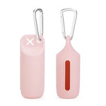Sac à déjections canines portable - pink