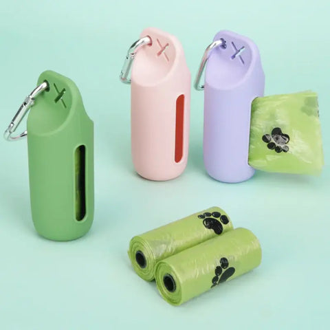 Sac à déjections canines portable