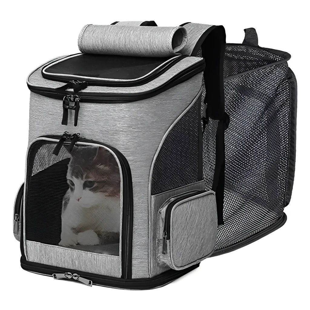Breathable Pet Cat Carrier - Grey