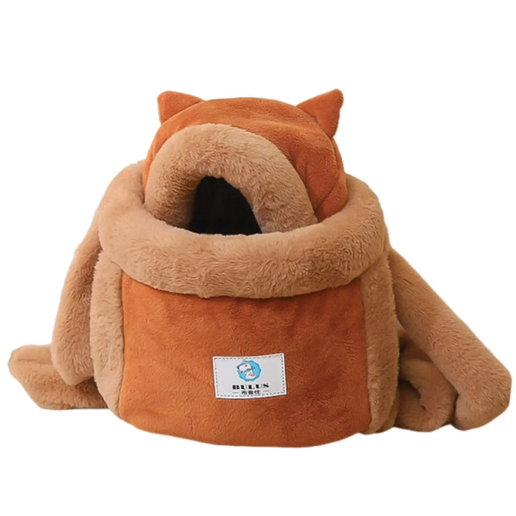 Sac à dos d’hiver chaud pour chat - Brown / M