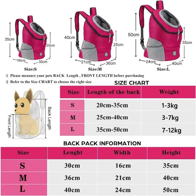 Sac à dos pour animaux de compagnie