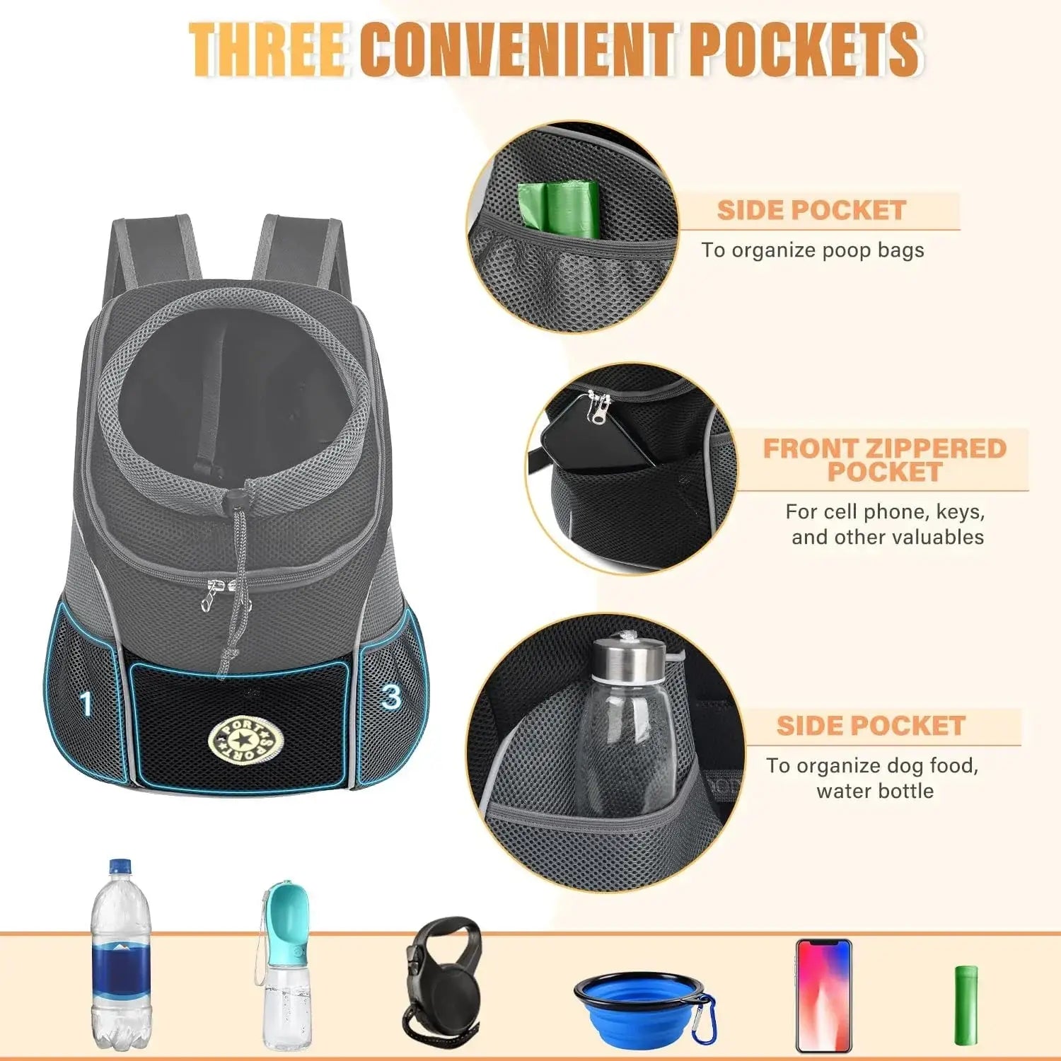 Sac à dos pour animaux de compagnie