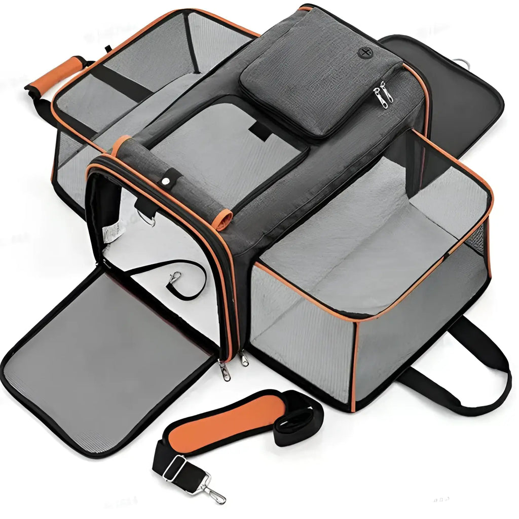 Sac à main portable pour animaux de compagnie - Orange