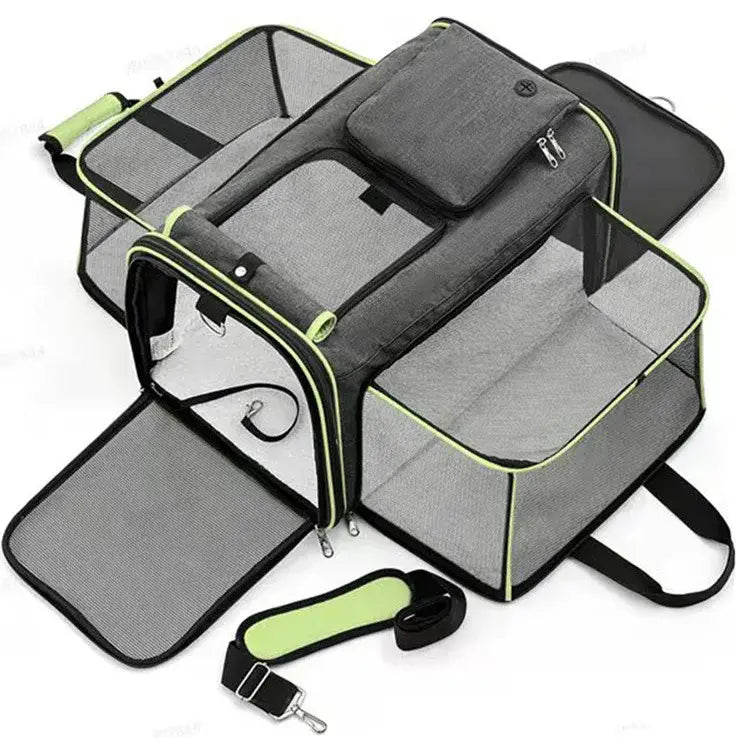Sac à main portable pour animaux de compagnie - green