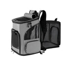 Sac de transport respirant pour chat - grey