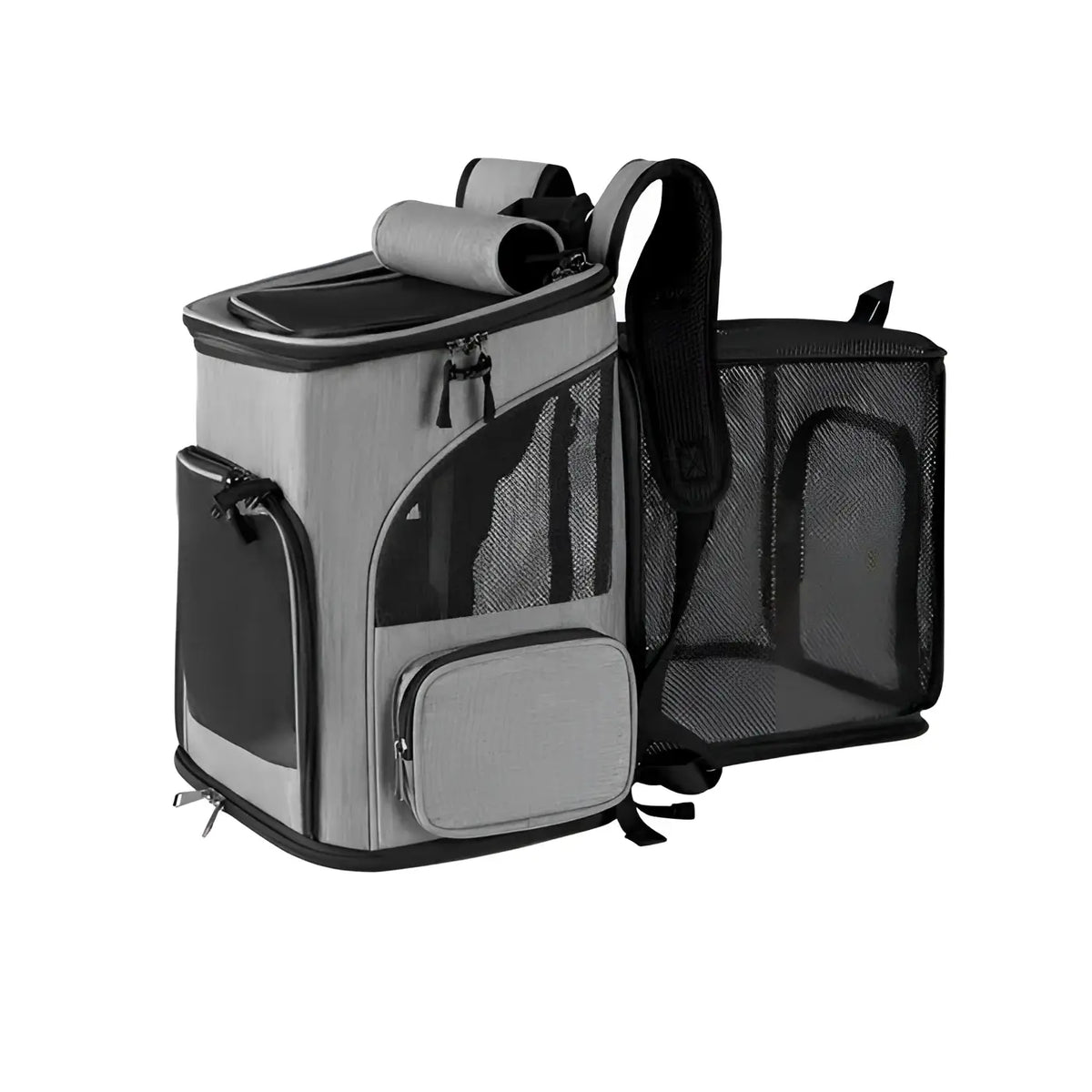 Sac de transport respirant pour chat - grey