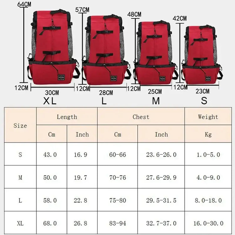 Sac de transport pour chien en nylon résistant