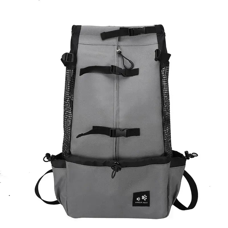 Sac de transport pour chien en nylon résistant - Dark Gray / M-suit 5-8kg