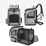 Sac de transport respirant pour chat - grey