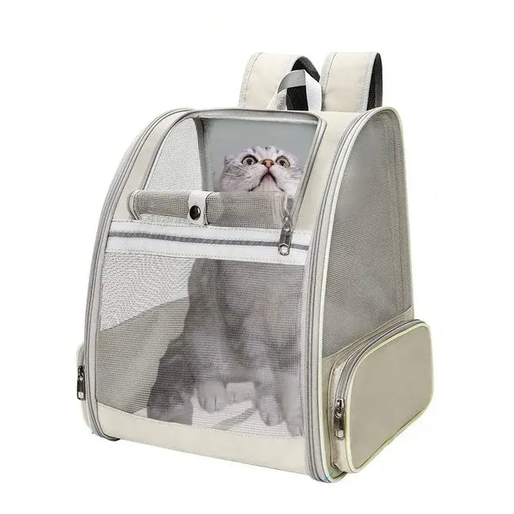 Sac pour animaux de compagnie transfrontalier - beige