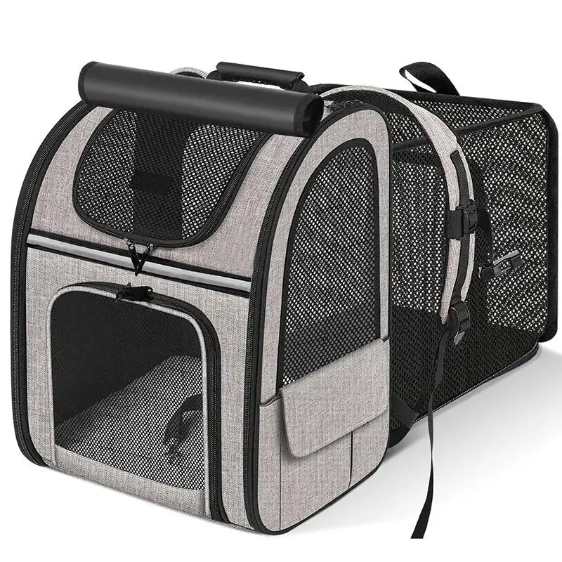 Sacs à dos de transport pour chats - gray black