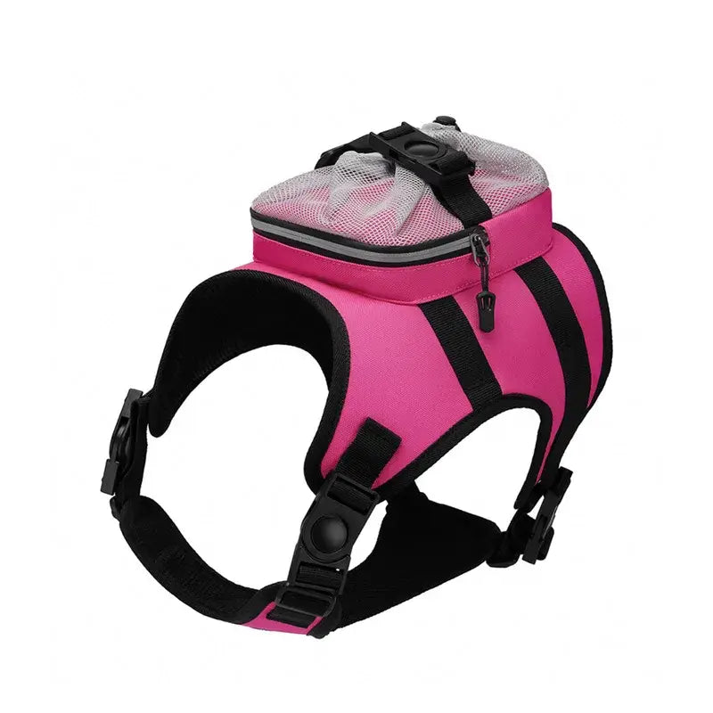 Sangle de poitrine et de dos pour animaux de compagnie - france / Pink small