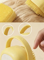 Silicone Pet Bath Brush Built-in Shampoo Dispenser Dog Cat Massage Comb Soft Shower Cleaning Grooming Pet Supplies