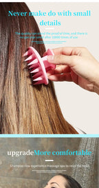 Silicone Shampoo Head Scalp Massage Brush Silicone Body Brush Hair Washing Comb SPA Bath Shower Brush Salon