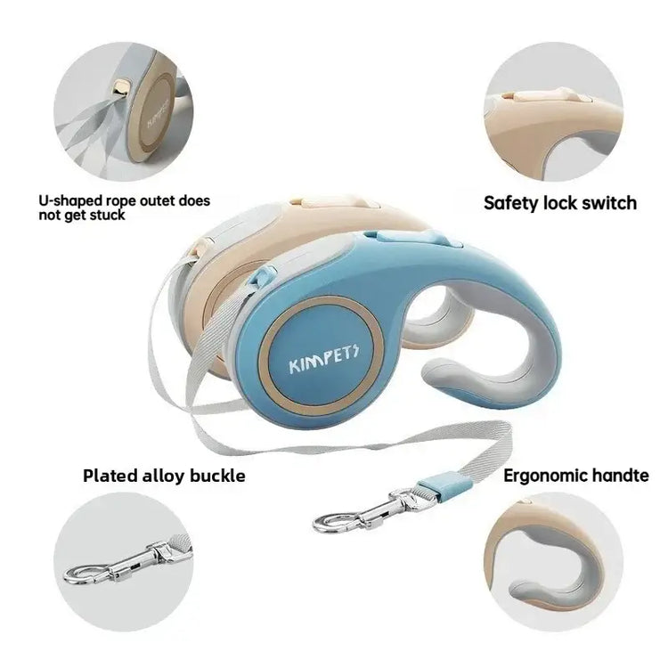 Simple Pet Leash Automatic Retractable Durable Travel Pet Supplies Lead Puppy Outdoor Walking Hiking Traction Rope