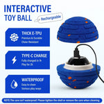 Smart Interactive Dog Toy Indestructible E-TPU Toy Ball for Aggressive Chewers Automatic Moving Rechargeable Ball for