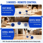 Smart Interactive Dog Toy Indestructible E-TPU Toy Ball for Aggressive Chewers Automatic Moving Rechargeable Ball for