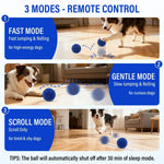 Smart Interactive Dog Toy Indestructible E-TPU Toy Ball for Aggressive Chewers Automatic Moving Rechargeable Ball for