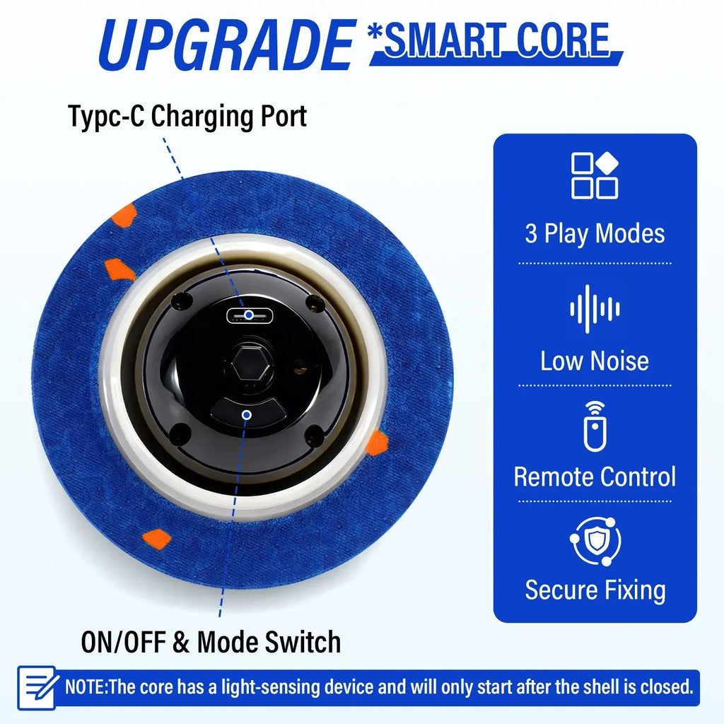 Smart Interactive Dog Toy Indestructible E-TPU Toy Ball for Aggressive Chewers Automatic Moving Rechargeable Ball for