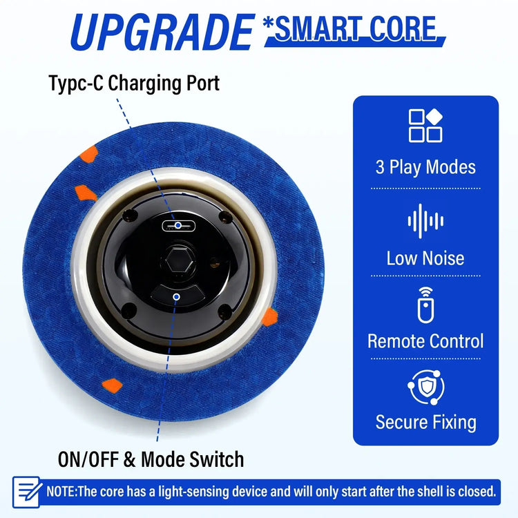 Smart Interactive Dog Toy Indestructible E-TPU Toy Ball for Aggressive Chewers Automatic Moving Rechargeable Ball for