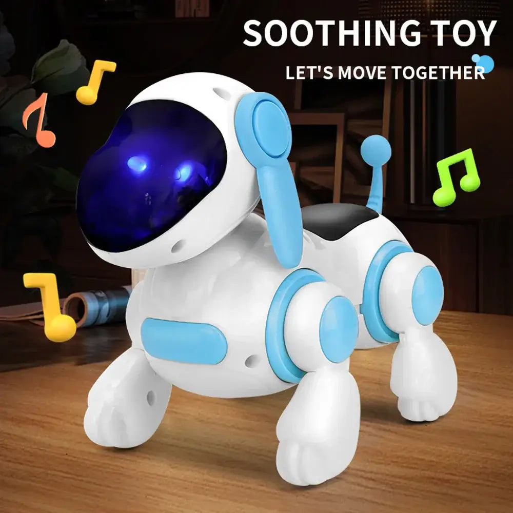 Smart Interactive Robotic Dog Simulated Walking Light Sound Music Children’s Educational Crawling Singing and