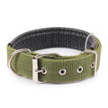 Solid Dog Collars Nylon Dog Collar For Small Medium Large Dogs Teddy Keji Pitbull Bulldog Beagle - ArmyGreen / XXL