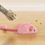 Souris en peluche interactive pour chat