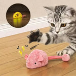 Souris en peluche interactive pour chat