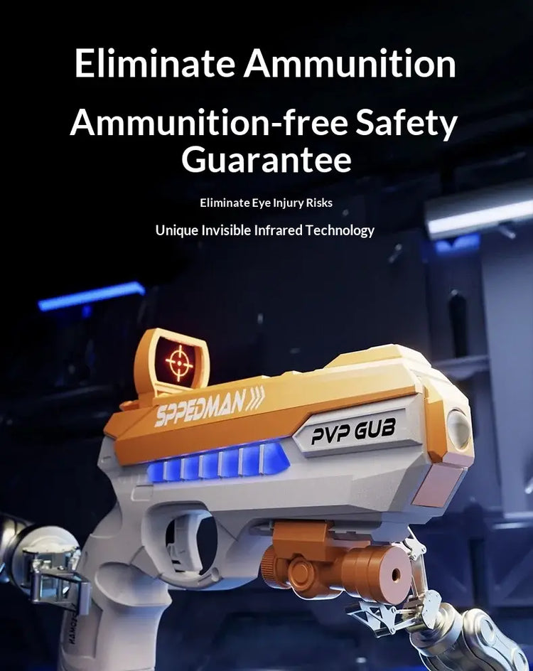 Sun Laser Sensing Dual Player Battle Gun Interactive Parent Child Real World CS Infrared Laser Toy Gun Children’s