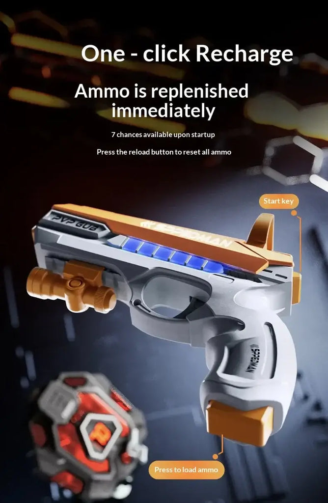 Sun Laser Sensing Dual Player Battle Gun Interactive Parent Child Real World CS Infrared Laser Toy Gun Children’s