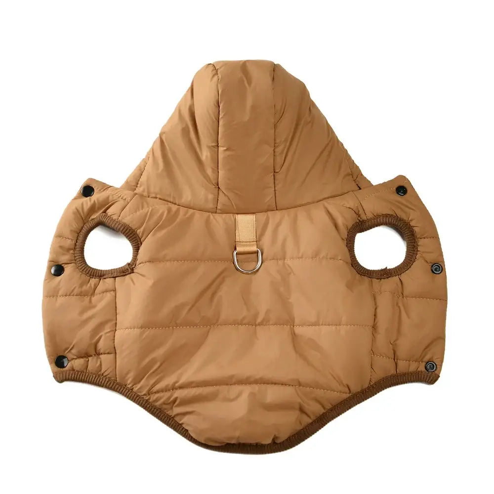 Sweat à capuche douillet en polaire pour chien - Coffee / S