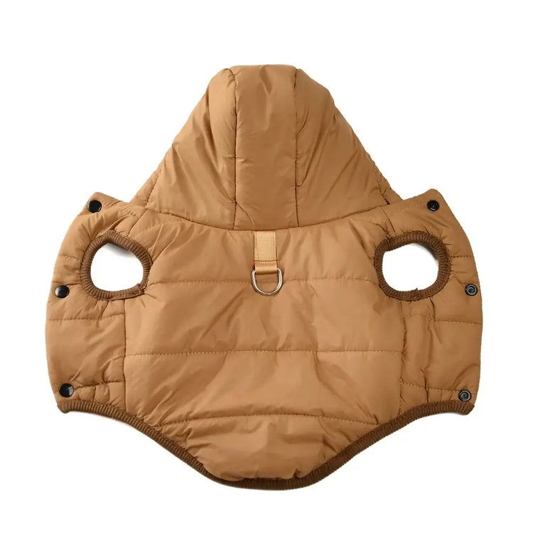 Sweat à capuche douillet en polaire pour chien - Coffee / S
