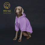 Sweat à capuche pour chien de couleur unie - PURPLE / S