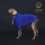 Sweat à capuche pour chien de couleur unie