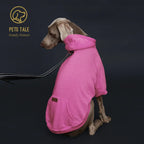 Sweat à capuche pour chien de couleur unie