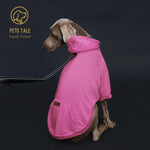 Sweat à capuche pour chien de couleur unie