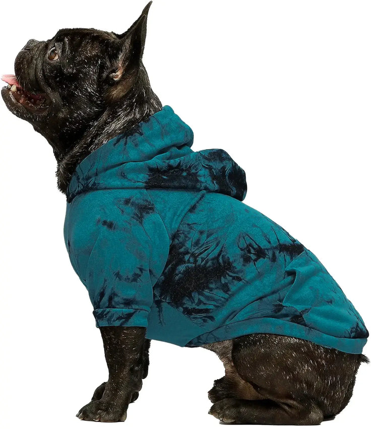 Sweat à capuche pour chien tie-dye aux couleurs vives - Brown / 4XL