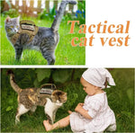 Tactical Military Vest Pet Tactical Training Cat Accessories Cat Dog Harness and Leash Set Kitten Accessories