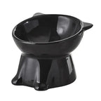 Tall-legged Cat Food and Water Bowl 15 Degree Tilted Design Anti-tipping for Neck-protection Suitable for Small Pets