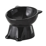 Tall-legged Cat Food and Water Bowl 15 Degree Tilted Design Anti-tipping for Neck-protection Suitable for Small Pets