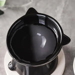 Tall-legged Cat Food and Water Bowl 15 Degree Tilted Design Anti-tipping for Neck-protection Suitable for Small Pets