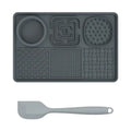 Tapis d’alimentation pour animaux - Grey 2pcsCFX