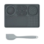 Tapis d’alimentation pour animaux - Grey 2pcsCFX