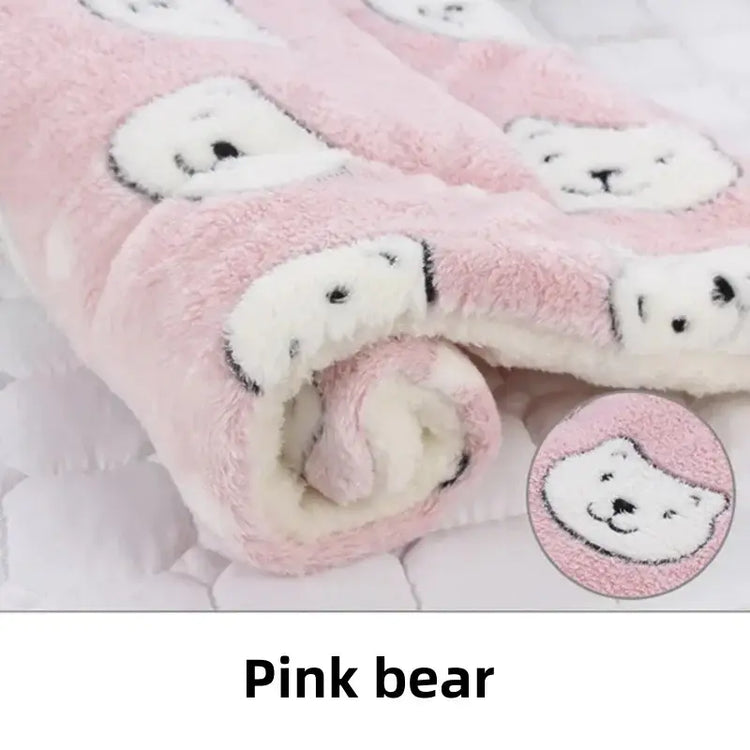 Tapis de couchage chien et chat - XL 79X60CM / Pink Bear