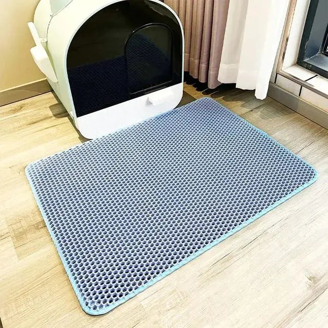 Tapis de litière pour chat - Blue / 40x50cm