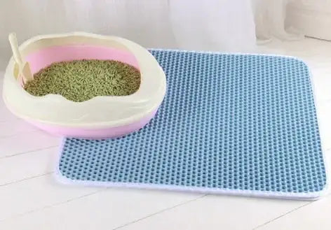 Tapis de Litière pour Chat - Blue / 55X75CM