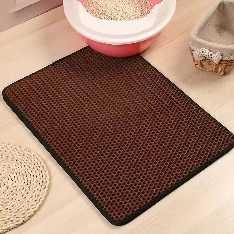 Tapis de Litière pour Chat - Coffee / 40X50CM