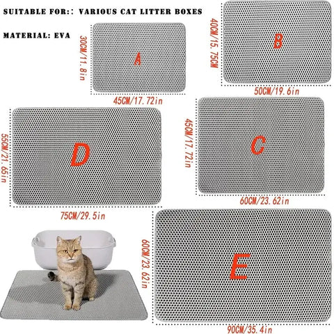 Tapis de litière pour chat