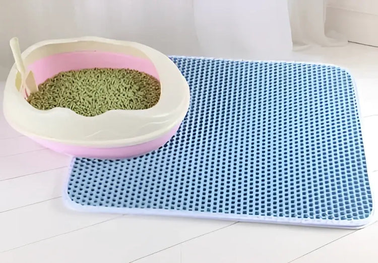 Tapis de Litière pour Chat - Blue / 55X75CM