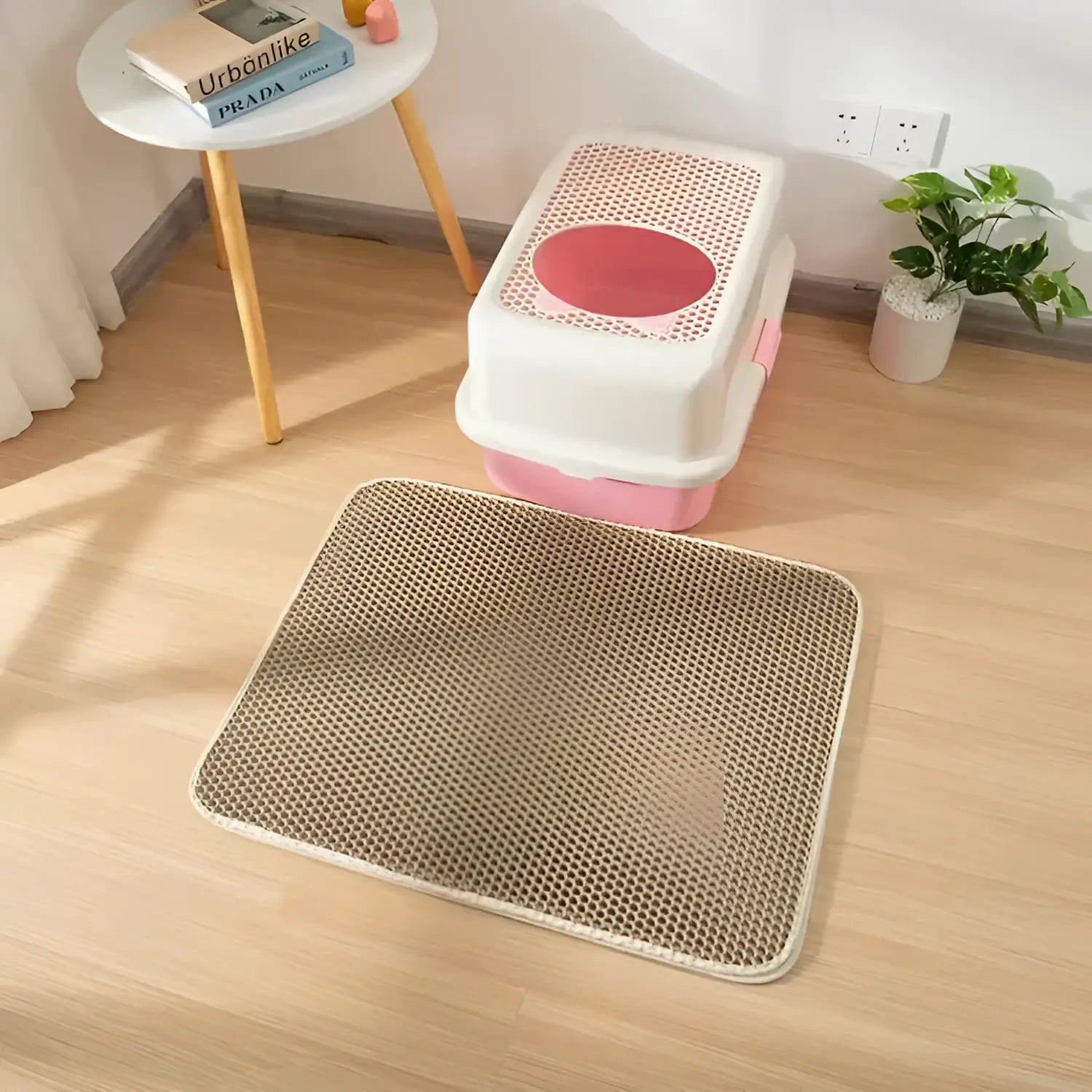 Tapis de Litière pour Chat - Khaki / 60x90CM